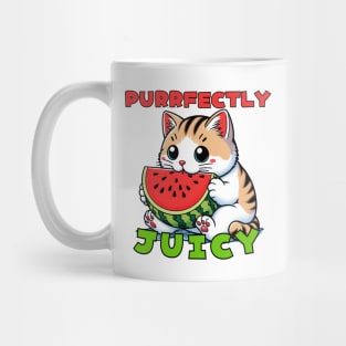 Watermelon cat Mug